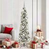 vidaXL Artificial Christmas Tree with 300 LEDs White 70.87 in