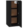vidaXL Wall Mounted TV Cabinet Black Engineered wood Medium