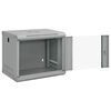 vidaXL Network Cabinet with Storage Gray 53 x 45 x 45 cm Steel