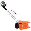 vidaXL Snow Shovel Orange, Silver, Black