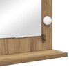 vidaXL Vanity Mirror with Mirror Artisan Oak 31.50 x 21.65 x 7.09 in