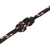 vidaXL Boat Rope Black 0.08 " 1640.4 ' Polypropylene