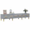 vidaXL TV Cabinet Grey Sonoma Engineered wood, solid eucalyptus wood