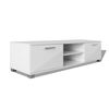 vidaXL TV Stand High-gloss white Engineered wood, MDF 47.2x15.9x13.8 in