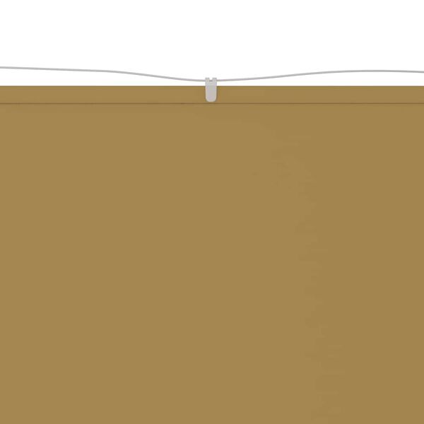 vidaXL Vertical Awning Beige Oxford fabric (100% polyester)