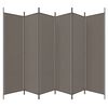 vidaXL 6-Panel Room Divider Anthracite 118.1"x86.6" Fabric
