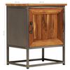 vidaXL Bedside Cabinet Recycled Teak and Steel 15.7"x11.8"x19.7"
