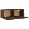 vidaXL Floating Cabinet Brown oak Engineered wood 39.4x14.4x13.8 in
