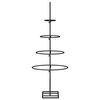 vidaXL Metal Christmas Tree with Stand 23.62 in Powder-coated steel
