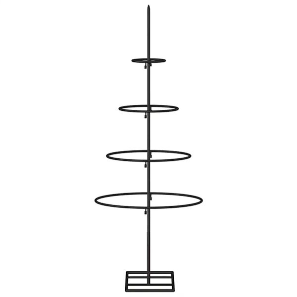 vidaXL Metal Christmas Tree with Stand 23.62 in Powder-coated steel