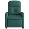 vidaXL Massage Recliner Chair Dark Green Polyester, Metal, Plywood