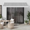 vidaXL Retractable Awning Anthracite and white