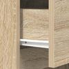 vidaXL Bedside Cabinet Set of 2 Sonoma oak Engineered wood Standard