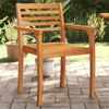 vidaXL Garden Chair Set of 6 Natural Acacia Solid Acacia wood Standard