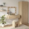 vidaXL Dressing Table Brown 32.68 x 15.75 x 27.56 in Engineered Wood