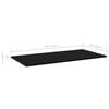 vidaXL Shelf Set of 4 Black Engineered wood Other Simple Shelf
