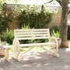 vidaXL Garden Bench Natural Wood Solid Fir Wood Standard Durable
