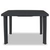 vidaXL Outdoor Table Anthracite Plastic Standard Lightweight