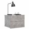 vidaXL Bedside Cabinet Set of 2 Concrete Grey Engineered Wood