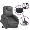 vidaXL Electric Stand Up Recliner Chair Gray Faux Leather, Metal, Plywood
