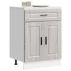 vidaXL Kitchen Base Cabinet Grey sonoma Engineered wood Medium