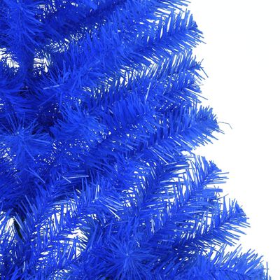 vidaXL Artificial Half Christmas Tree with Stand Blue 8 ft PVC