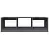 vidaXL Coffee Table Grey Solid pinewood Medium Modern Coffee Table