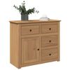 vidaXL Sideboard Honey Solid pine wood Medium Solid Wood Sideboard