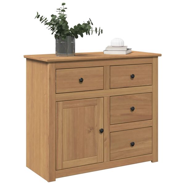 vidaXL Sideboard Honey Solid pine wood Medium Solid Wood Sideboard