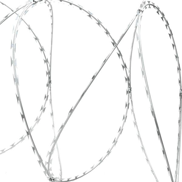 vidaXL Razor Wire Helical Wire Roll Galvanized Steel 328.1'
