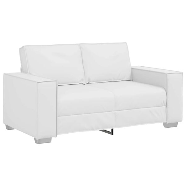 vidaXL Sofa White 62.99 x 30.71 x 33.07 in Fabric