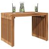 vidaXL Garden Side Table Brown 50 x 32.5 x 35 cm Solid teak wood