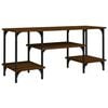 vidaXL TV Cabinet Brown Oak Engineered Wood Medium Durable TV Cabinet