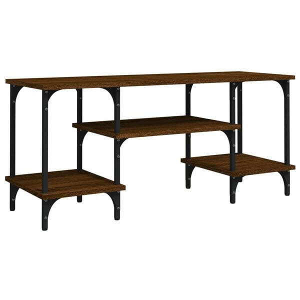 vidaXL TV Cabinet Brown Oak Engineered Wood Medium Durable TV Cabinet