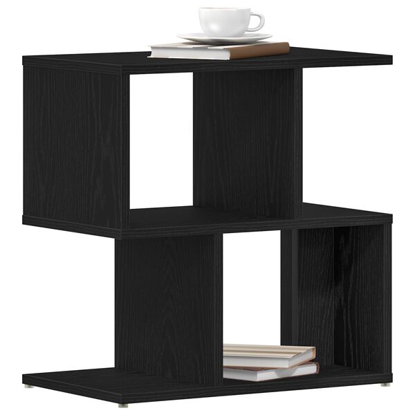 vidaXL Bedside Cabinet Black oak 50 x 30 x 51.5 cm Engineered wood