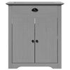 vidaXL Bathroom Furniture Set Gray Solid pinewood and engineered wood