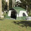 vidaXL Family Tent Cabin 6-Person Green Waterproof