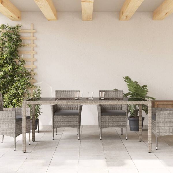 vidaXL Garden Table Set of 4 Gray