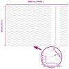 vidaXL Hexagon Fence Gray 0.5 x 50 m Steel