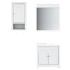 vidaXL Bathroom Furniture Set White