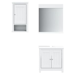 vidaXL Bathroom Furniture Set White