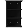 vidaXL Side Cabinet Black Engineered wood 13.8 x 13.8 x 21.7 in