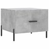vidaXL Coffee Table Set of 2 Concrete Grey Engineered Wood 19.7 in
