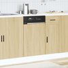 vidaXL Dishwasher Panel Sonoma Oak Engineered Wood Medium Tough