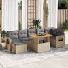 vidaXL Garden Sofa Set Beige