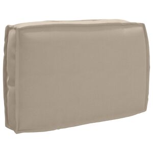 vidaXL Cushion Taupe 23.62 x 15.75 x 4.72 in Oxford Fabric