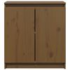 vidaXL Side Cabinet Honey Brown Solid Pinewood Compact Side Cabinet