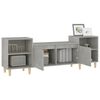 vidaXL TV Cabinet Concrete Grey Engineered wood 63 inches
