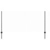 vidaXL Fence Posts Height Adjustable Manual 88 pcs Gray 55.1" Steel