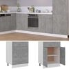vidaXL Drawer Bottom Cabinet Concrete Grey Engineered Wood Medium